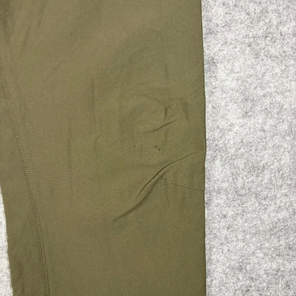 The North Face Mens Motion Pants Olive Green Hiking Outdoor Stretch Size 34
